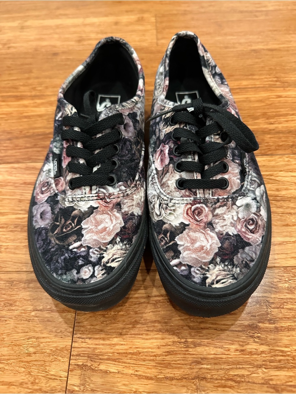 Vans Floral suede Lace-Up Sneakers